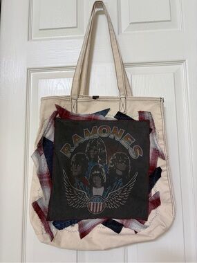Handmade Ramones Tote Bag